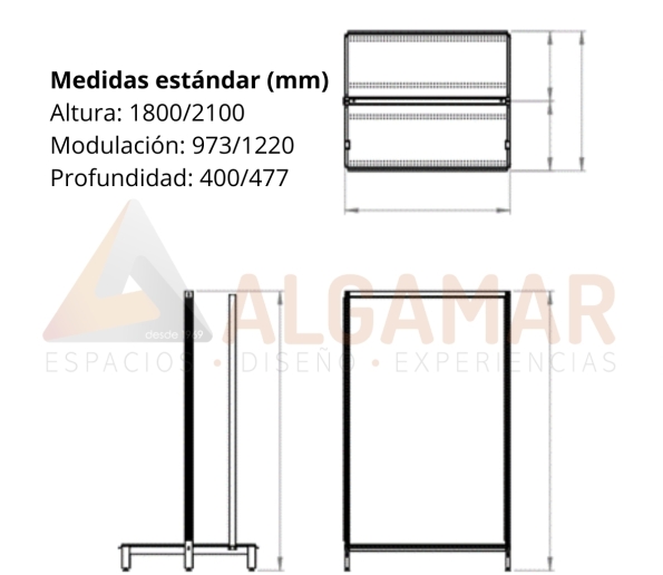 Gondola central semipesado a una cara 2 ALGAMAR 595x516