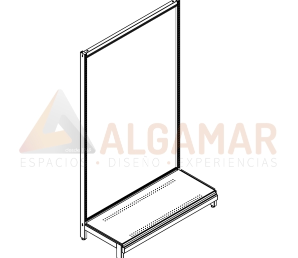 Gondola de pared estandar 4 ALGAMAR 595x516