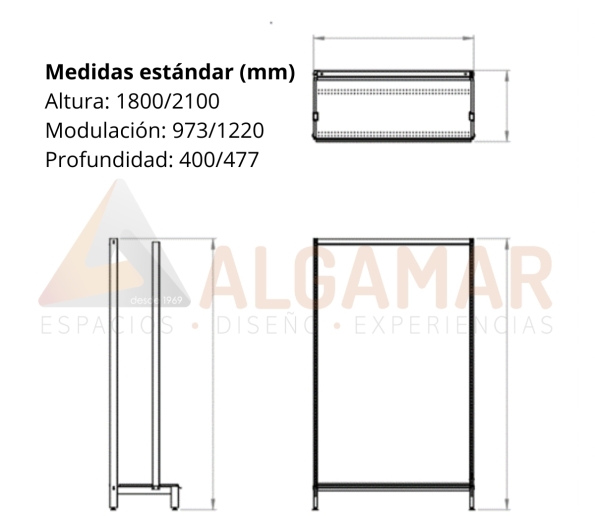 Gondola pared semipesada 2 ALGAMAR 595x516