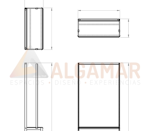 Gondola pared semipesada 5 ALGAMAR 595x516