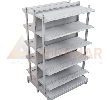 MODULO INICIAL Gondola Central Semipesado dos caras - ALGAMAR