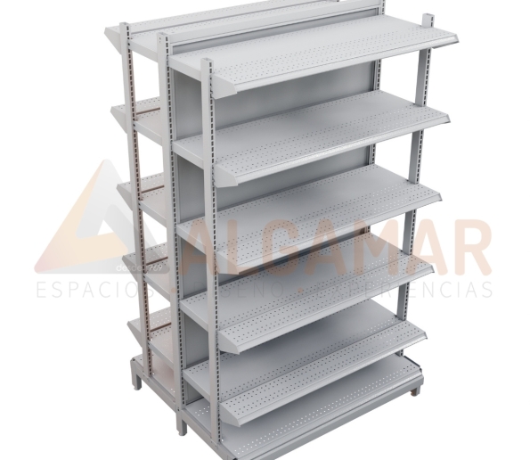 MODULO INICIAL Gondola Central Semipesado dos caras ALGAMAR 595x516