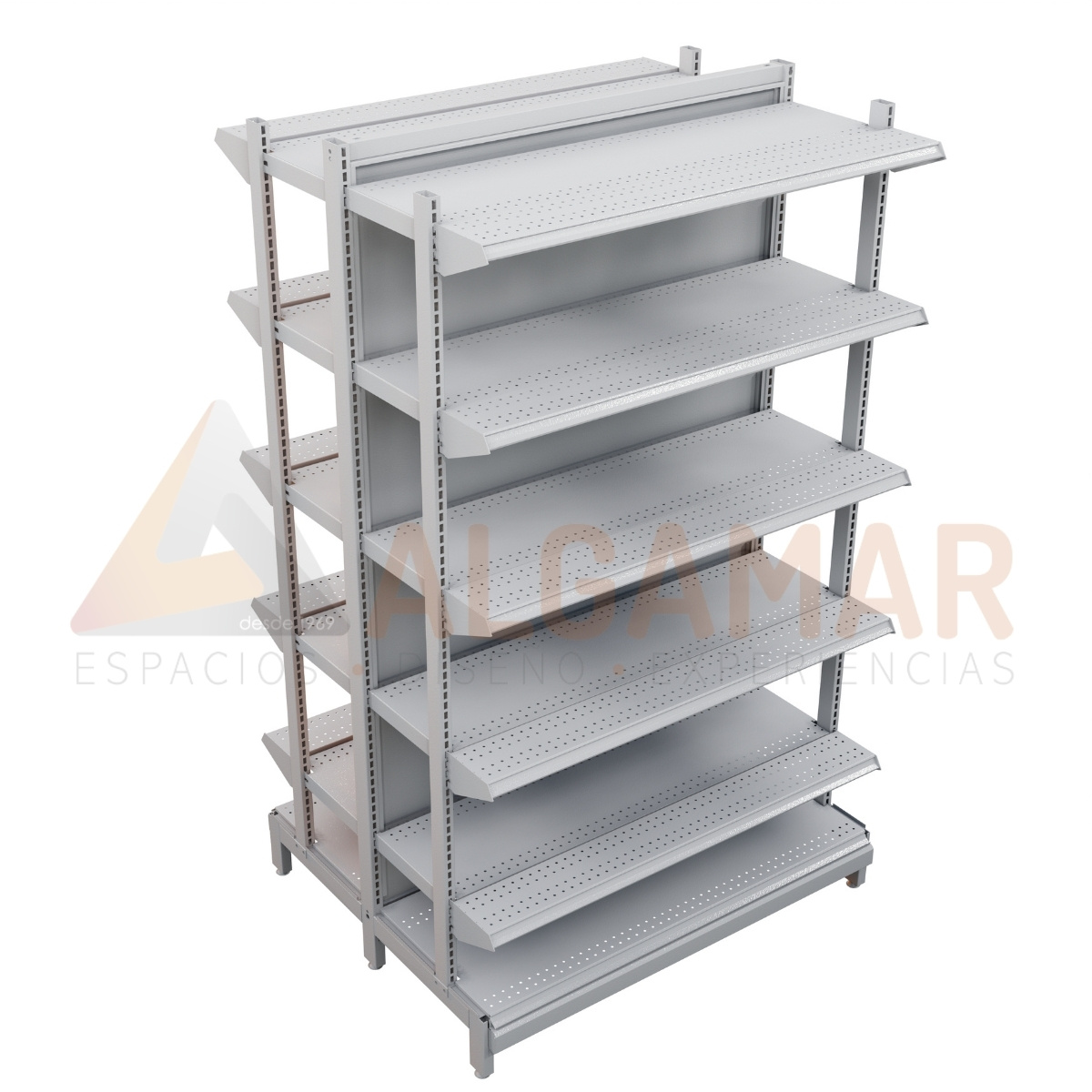 MODULO INICIAL Gondola Central Semipesado dos caras - ALGAMAR