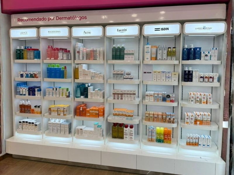 Mobiliario para tiendas de cosmética y belleza