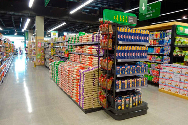 Góndolas para supermercados en Colombia - Diseño de Gondolas - ALGAMAR